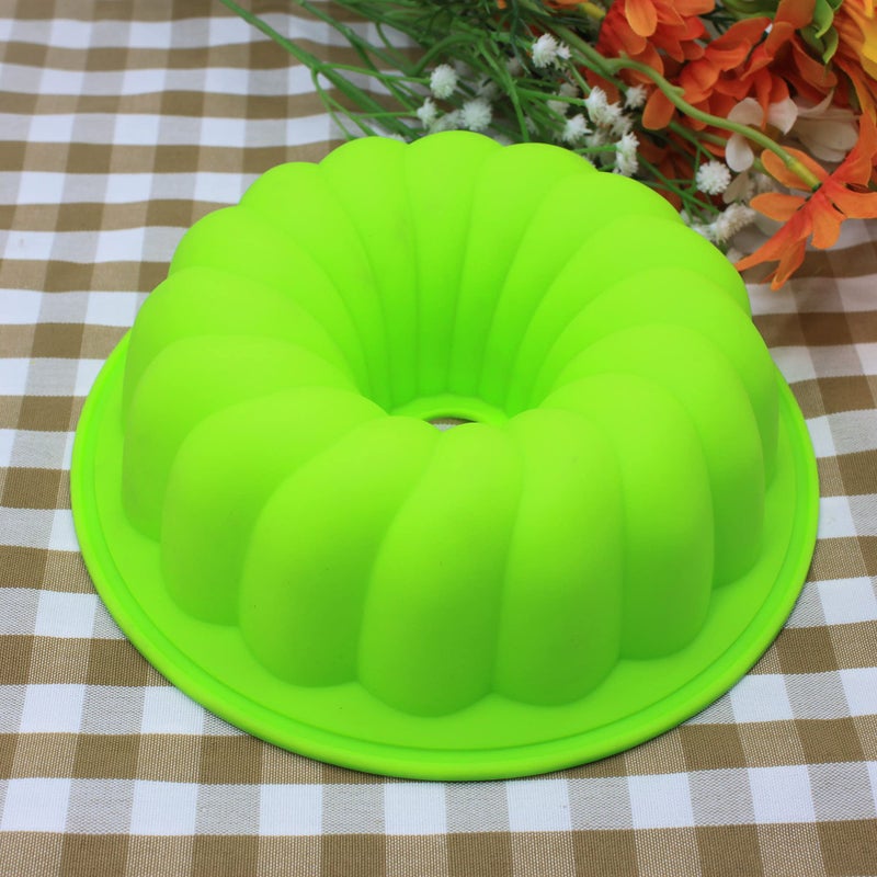 X-Haibei 8 Inch Fancy Round Donut Gelatin Jello Cake Chocolate Baking Silicone Mold - Image 3